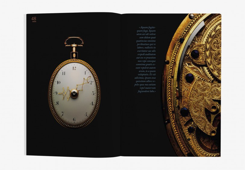 création Édition Parmigiani atelier de restauration graphisme mise en page luxe haute horlogerie Genève suisse Joaillerie